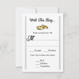 Mit diesem Ring.. - RSVP-Karte RSVP Karte