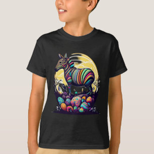 Mit diesem wird das Ostern-Zebra Egg Cited T-Shirt