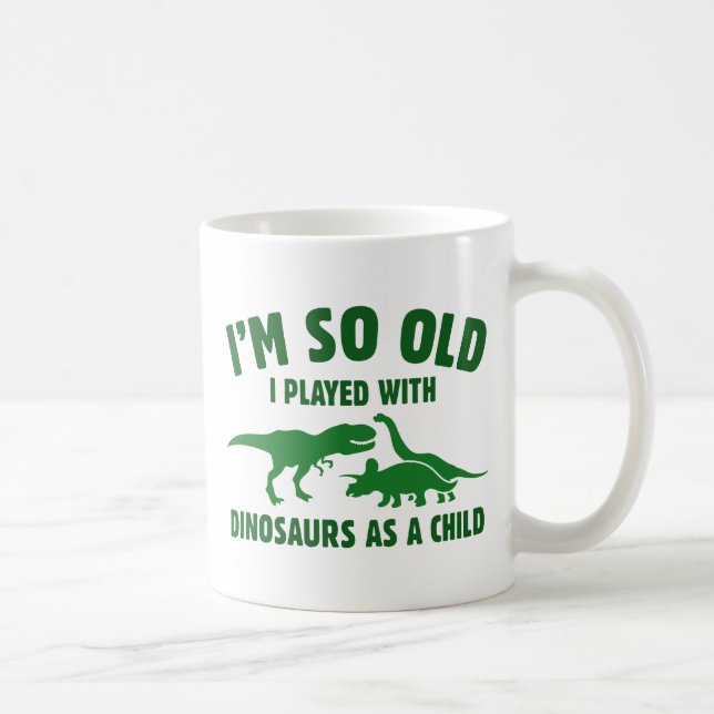 Mit Dinosauriern gespielt Kaffeetasse (Rechts)