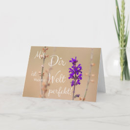 Mit Dir ist meine Welt perfekt! Karte