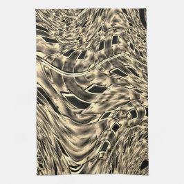 mit dunkelbeige Ton vermischt, Spiegel Geschirrtuch