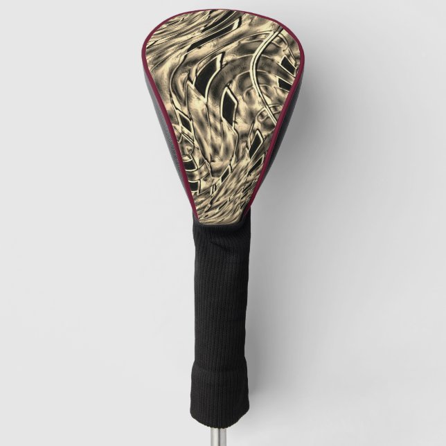 mit dunkelbeige Ton vermischt, Spiegel Golf Headcover (Vorderseite)