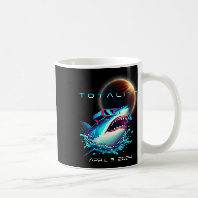 Mit Eclipse Gles Totality 2024 Funny Solar Eclips Kaffeetasse (Rechts)