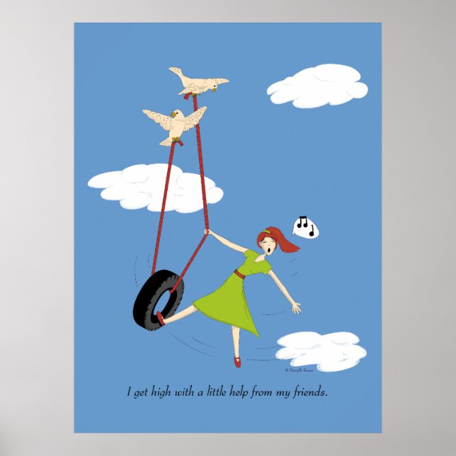 Mit ein bisschen Hilfe von meinen Freunden werde i Poster (Vorne)