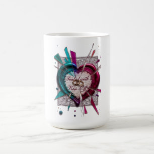 Mit einem Abschiedskuss besiegeltes T-Shirt Gebr Kaffeetasse