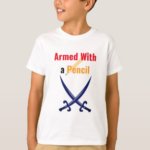 Mit einem Bleistift bewaffnet Cooles Shirt zum Z