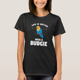 Mit einem Budgie-Budgie-Papagei T-Shirt