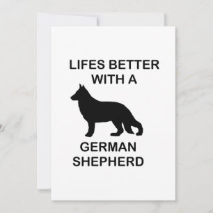 Mit einem deutschen Hirten ist das Leben besser Einladung
