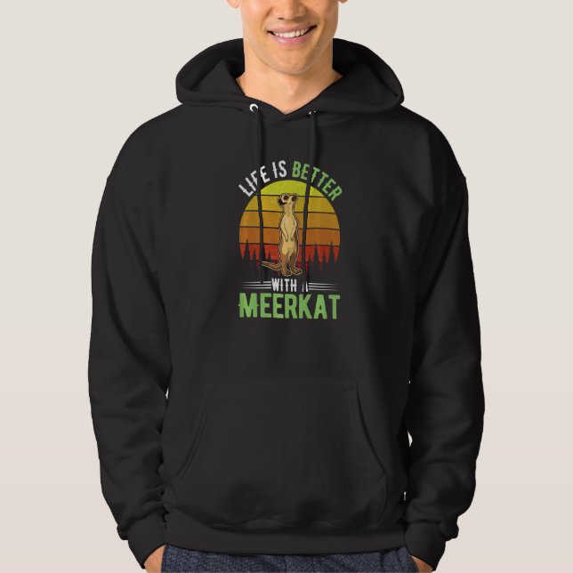 mit einem Erdmännchen Hoodie (Vorderseite)
