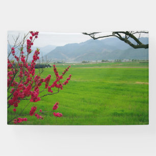Mit einem Foto von Südkorea entworfen, bedruckt Banner