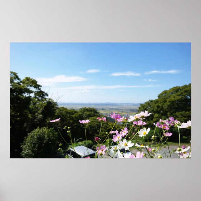 Mit einem Foto von Südkorea entworfen, bedruckt Poster (Vorne)