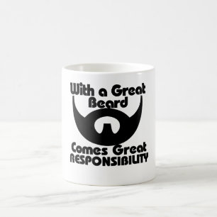 Mit einem großen Bart kommt große Verantwortung Kaffeetasse