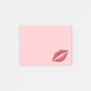 Mit einem Kiss Post-its versiegelt Post-it Klebezettel