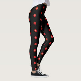 mit einem Kuss Liebeszitate Leggings