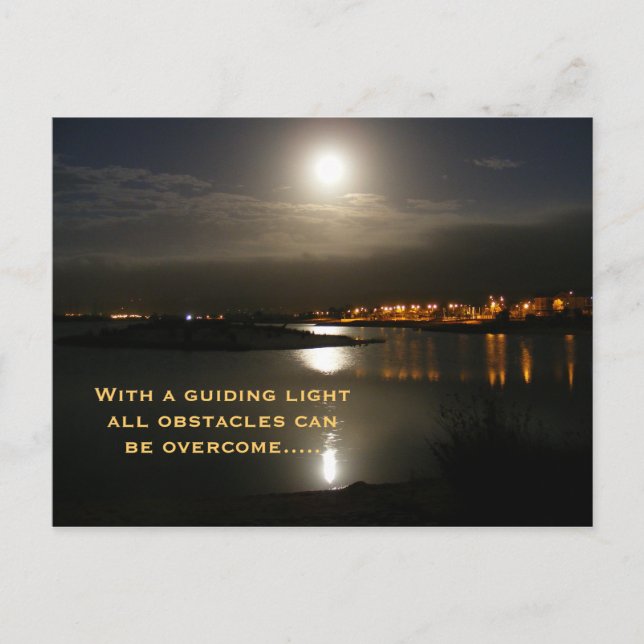 Mit einem Leiten leichte Hindernisse kann... Postkarte (Vorderseite)