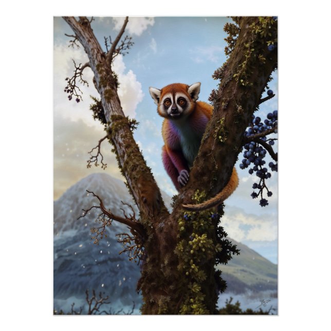 Mit einem Lemur umgehen Poster (Vorderseite)