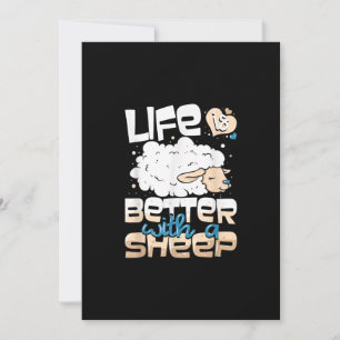 Mit einem Schaf ist das Leben besser. Geschenk v