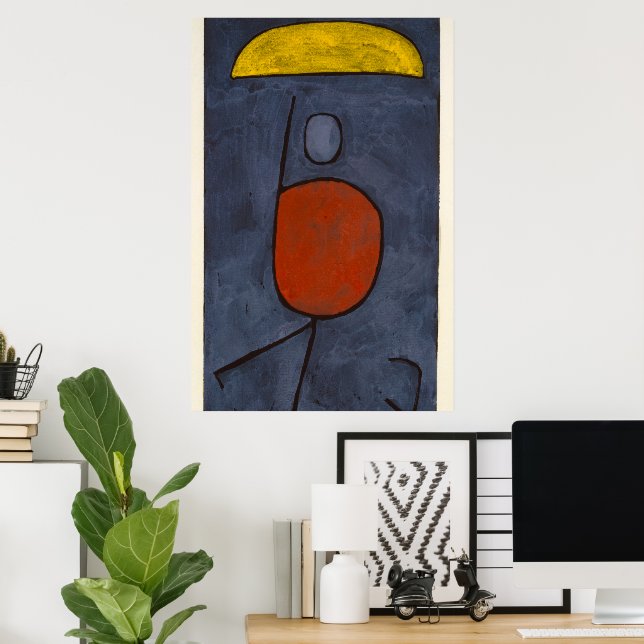 Mit einem Schirm von Paul Klee Poster (Heimbüro)