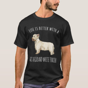 Mit einem West Highland White Terrier Dog T-Shirt