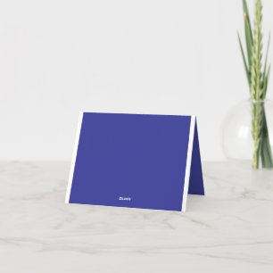 Mit einer Atemberaubenden blauen Mauer verwandeln Dankeskarte
