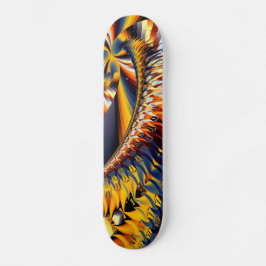 Mit einer Drehung Skateboard