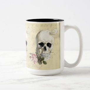 Mit einer Rose zwischen meinen Zähnen Zweifarbige Tasse