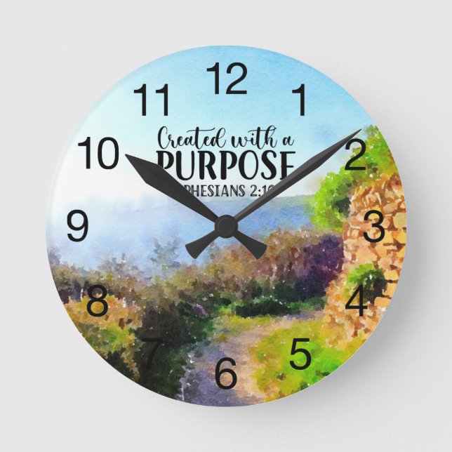 Mit einer zweckbestimmten Ephesians-Wall-Uhr erste Runde Wanduhr (Vorderseite)