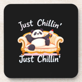 Mit Eis ruhig und einfach Chillin behalten Getränkeuntersetzer