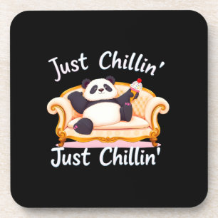 Mit Eis ruhig und einfach Chillin behalten Getränkeuntersetzer