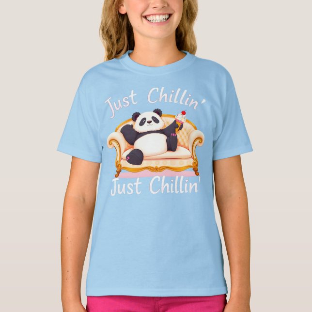Mit Eis ruhig und einfach Chillin behalten T-Shirt (Vorderseite)