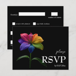 🌈 Mit Ernährungsangaben RSVP Technicolor Love Karte