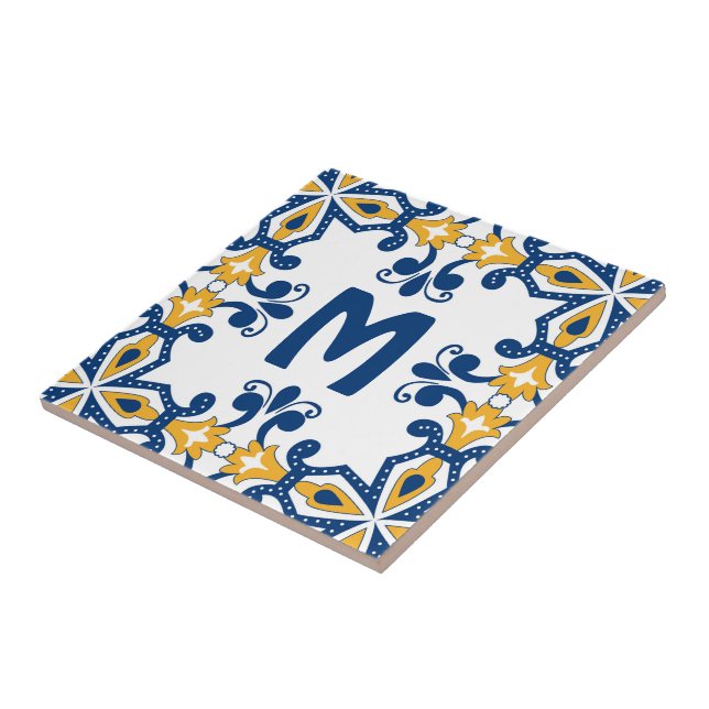 Mit ersten 💛 💙 Azulejos  Fliese (Seite)