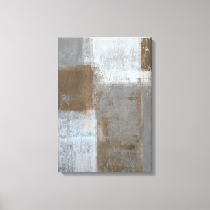 "Mit es" Grau und abstrakte Kunst Browns rollend Leinwanddruck
