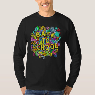 Mit farbenfroher Tür den Rücken in den Schulgeist  T-Shirt