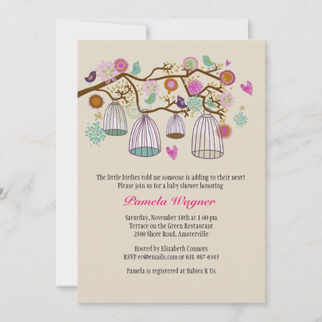 Mit Federn versehene Freund-Fall-Einladung Einladung (Vorderseite)