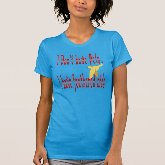 Mit Federn versehener T - Shirt der