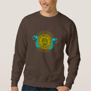 Mit Federn versehenes Schlangen-Sweatshirt Sweatshirt