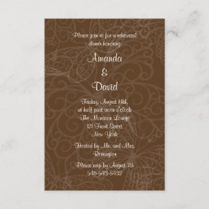 Mit Filigran geschmückte Einladung