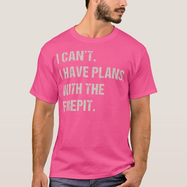 Mit Firepit Feuerplatz Hobby Funny Camping Pas T-Shirt (Vorderseite)