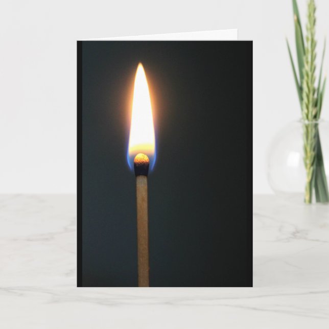 Mit Flammen zurechtzukommen, leuchten Sie mein Leb Karte (Vorderseite)