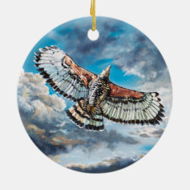 mit Flügeln als Adler - Keramik Ornament