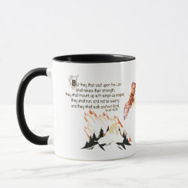 Mit Flügeln wie Adler Kaffee Tasse