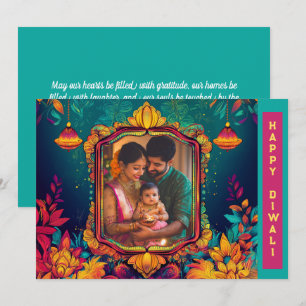 Mit Foto Diwali Türkis Delikatesse
