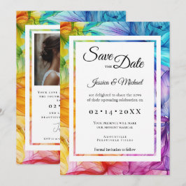 Mit Foto Ethereal Bloom Save The Date