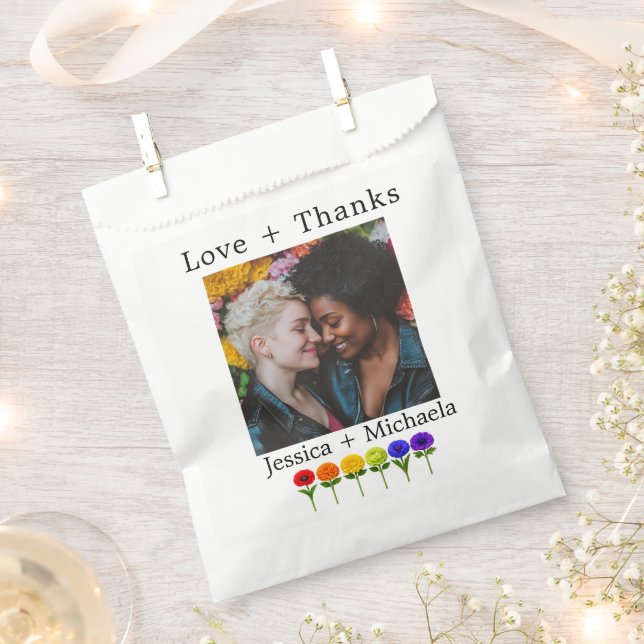 🌈💍 Mit Foto Gemeinsam Erblühen Geschenktütchen (Ausgeschnitten)