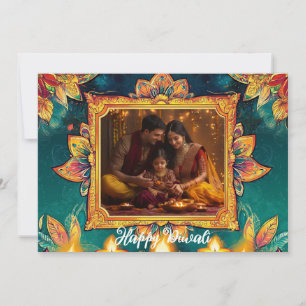 Mit Foto & individuellem Text Diwali Glow & Grace Einladung