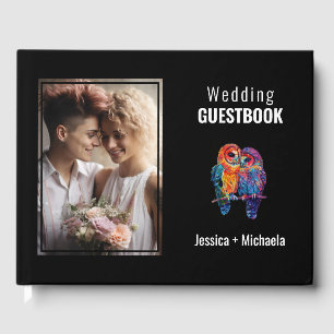 Mit Foto 🌈 LGBTQ Ewige Einheit Hochzeit Gästebuch