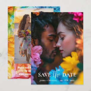 Mit Fotos ätherische Blüte Save The Date