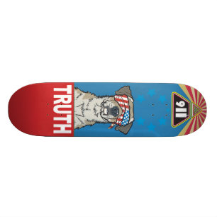 Mit Freiheit und Gerechtigkeit für Alle alte Skateboard