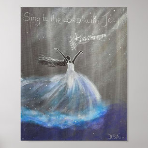 MIT FREUDE ZUM HERRN SITZEN POSTER